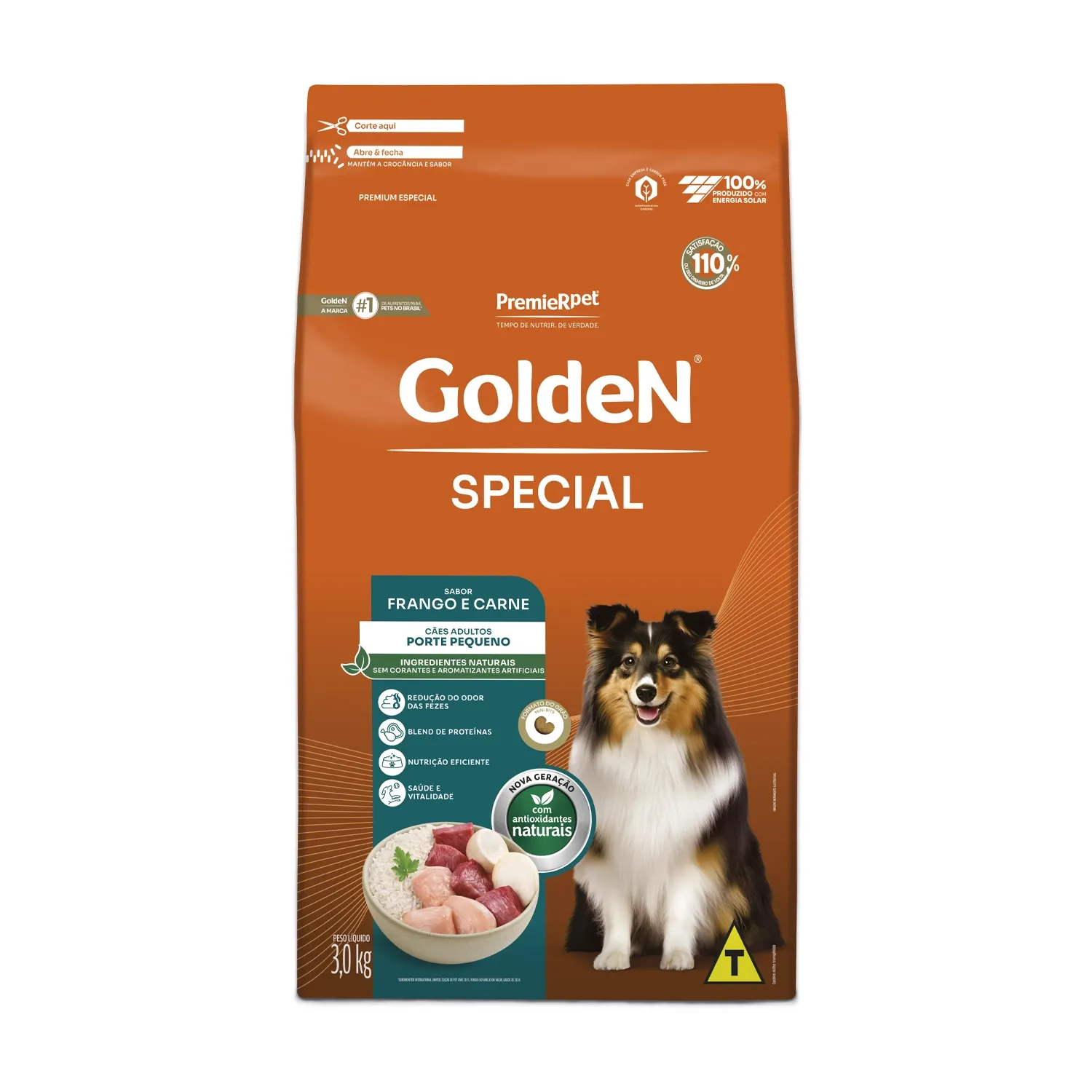Ração Golden Special Cães Adultos Porte Pequeno Frango e Carne