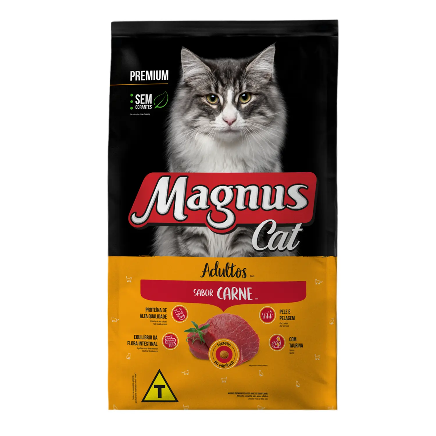 Ração Magnus Cat Adultos Carne