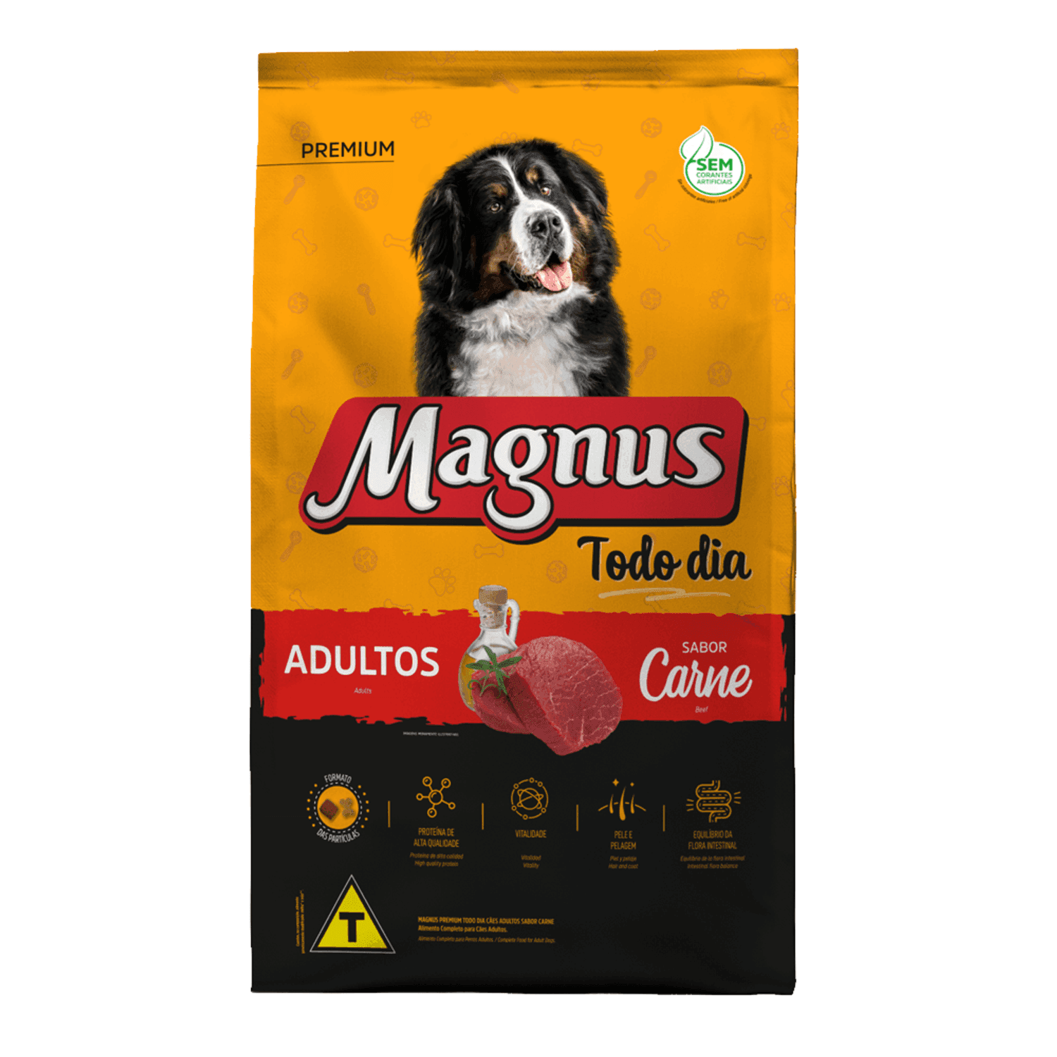 Ração Magnus Todo Dia Adultos Carne