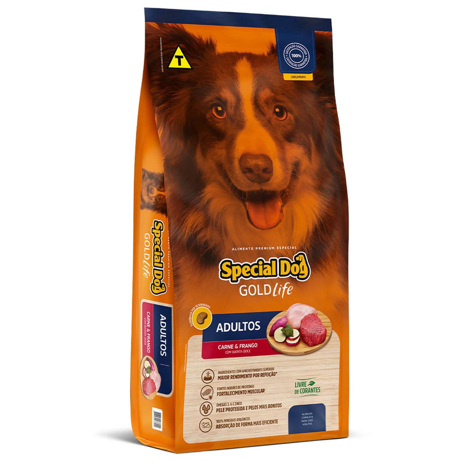 Ração Special Dog Gold Life Adultos Carne Frango e Batata-Doce