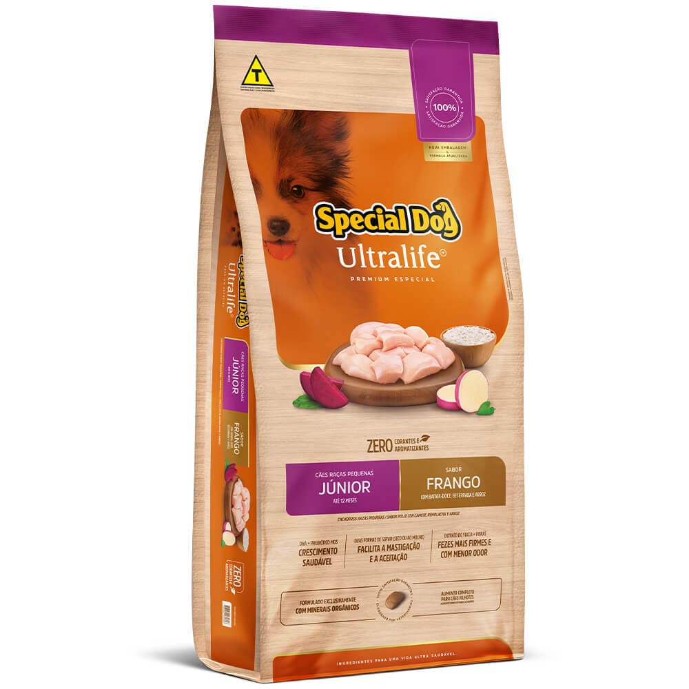 Ração Special Dog Ultralife Júnior Raças Pequenas Frango